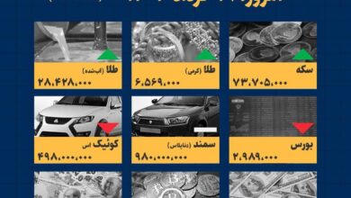 اینفوگرافیک / امروز ۱۹ خرداد قیمت‌ها چقدر است؟