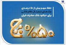 حفظ سهم بیش از ۵۰ درصدی چک‌های دیجیتال نظام بانکی برای «چکنو» بانک صادرات ایران