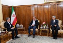دیدار خسروی‌وفا و کیومرث هاشمی با عراقچی