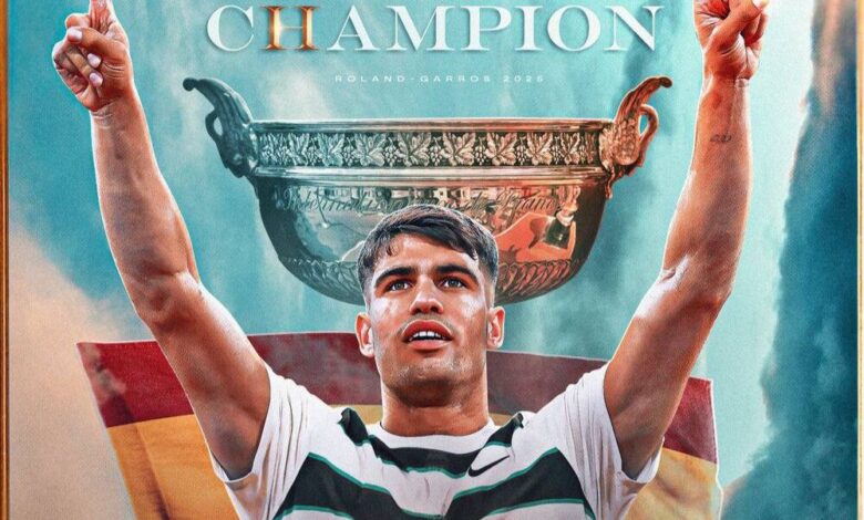 قهرمانی دراماتیک آلکاراس در فینال ۳۳۰ دقیقه ای رولان گاروس!