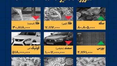 اینفوگرافیک / امروز ۲۴ تیر قیمت ها چقدر است؟