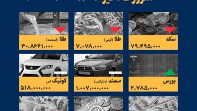 اینفوگرافیک / امروز ۲۵ تیر قیمت‌ها چقدر است؟