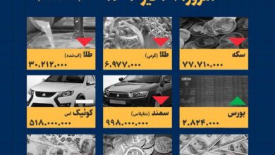 اینفوگرافیک / امروز ۲۹ تیر قیمت ها چقدر است؟