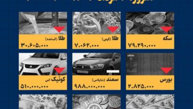 اینفوگرافیک / امروز ۴ مرداد قیمت ها چقدر است؟