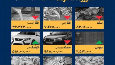اینفوگرافیک / امروز ۱۸ مرداد قیمت ها چقدر است؟