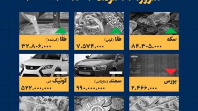 اینفوگرافیک / امروز ۲۲ مرداد قیمت ها چقدر است؟