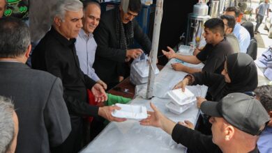 بازدید مدیر امور شعب منطقه یک بانک ملی ایران از خدمات ویژه اربعین در کردستان