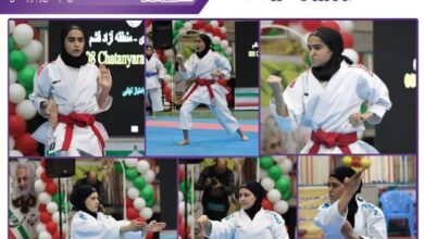 دختران کرمان قهرمان مسابقات کاراته شدند