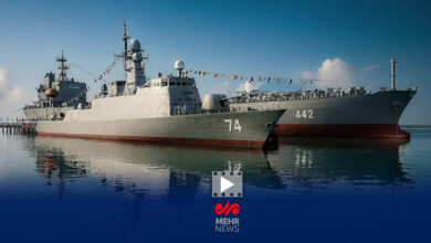 تصاویری از الحاق ناو سهند و ناوبندر کردستان به نیروی دریایی ارتش - هشت صبح