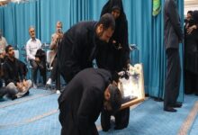 تصاویر: تشییع پیکر همسر و فرزند سقاب اصفهانی، معاون رئیس جمهور