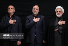 مراسم عزاداری شب شهادت حضرت زهرا (س) در حسینیه امام خمینی (ره)