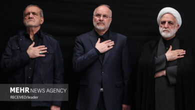 مراسم عزاداری شب شهادت حضرت زهرا (س) در حسینیه امام خمینی (ره)