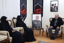 سردار وحیدی با خانواده شهید سلامی دیدار کرد - هشت صبح