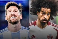 تقابل مسی با اکرم عفیف!