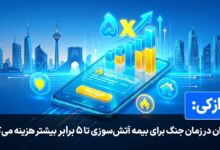 کاربران ازکی در زمان جنگ برای بیمه آتش‌سوزی تا ۵ برابر بیشتر هزینه می‌کنند
