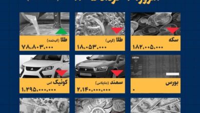 اینفوگرافیک / امروز ۷ خرداد قیمت‌ها چقدر است؟