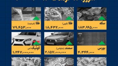اینفوگرافیک / امروز ۱۲ خرداد قیمت‌ها چقدر است؟