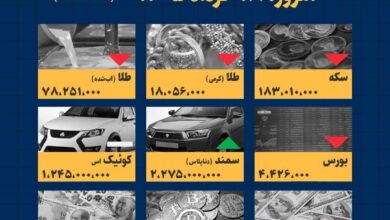 اینفوگرافیک / امروز ۱۸ خرداد قیمت‌ها چقدر است؟