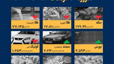 اینفوگرافیک / امروز ۲۰ خرداد قیمت‌ها چقدر است؟