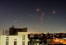 مهر: صدای پدافند در غرب تهران شنیده شد