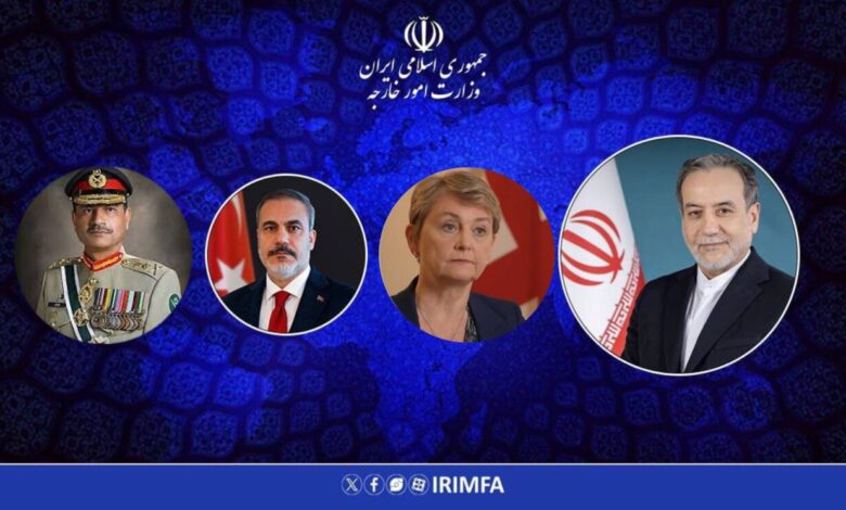 تماس‌های عراقچی با وزرای خارجه انگلیس، ترکیه و فرمانده ارتش پاکستان - هشت صبح