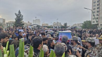 آیین وداع و تشییع دو شهید نیروی پدافند هوایی ارتش برگزار شد - هشت صبح