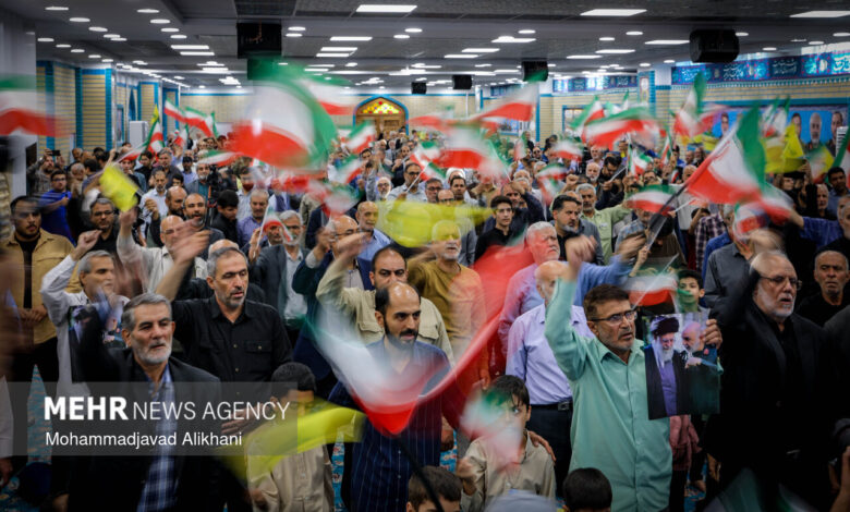 مراسم اولین سالگرد شهدای اقتدار ایران