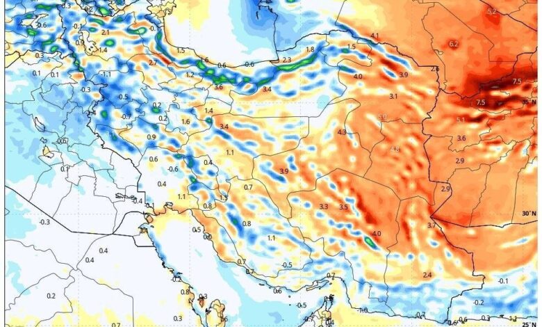 هشدار نارنجی هواشناسی؛ بارش شدید، تگرگ و گردوخاک در ۳ استان کشور - هشت صبح