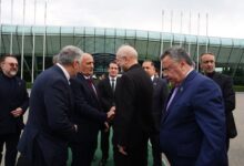 قالیباف باکو را به مقصد تهران ترک کرد - هشت صبح