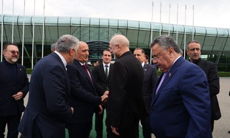 قالیباف باکو را به مقصد تهران ترک کرد - هشت صبح