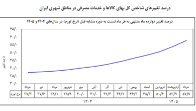 نرخ تورم نقطه به نقطه در خرداد ماه به ۸۳ درصد رسید/ تورم سالانه ۵۷.۷ درصد ثبت شد