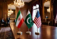 پرچم ایران آمریکا پاکستان