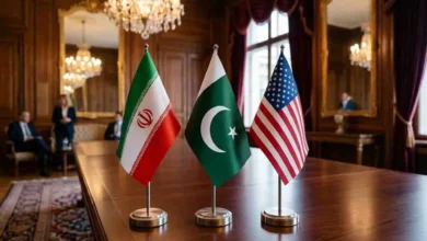 پرچم ایران آمریکا پاکستان