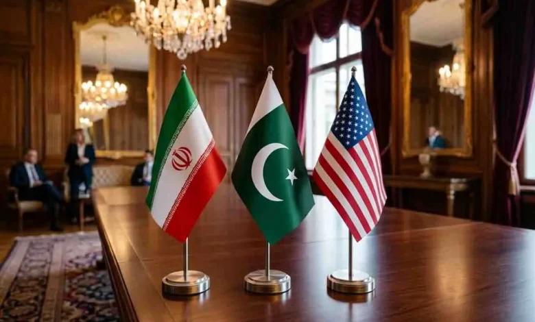 پرچم ایران آمریکا پاکستان