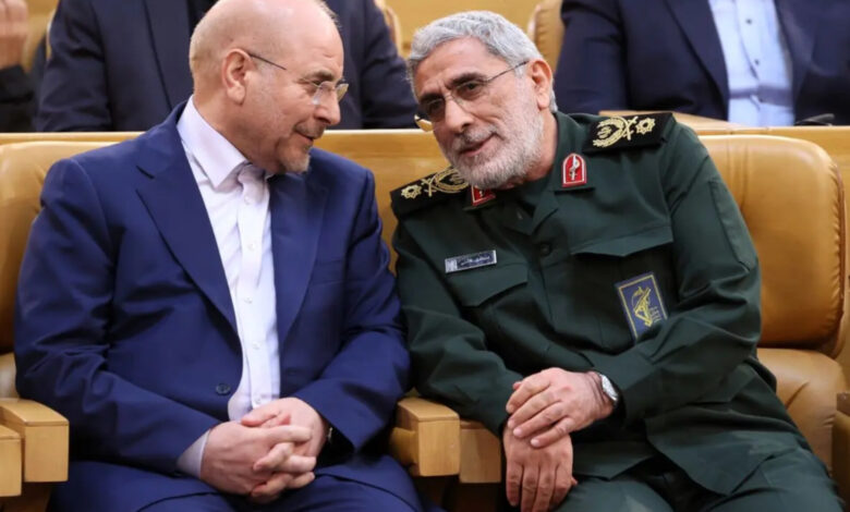 سردار قاآنی: به برادر عزیزمان، جناب قالیباف به عنوان رئیس تیم مذاکره کننده خدا قوت می‌گوییم