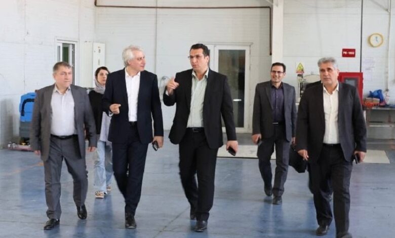 بازدید اعضای هیأت‌ عامل بانک ملی ایران از واحدهای صنعتی استان قزوین؛ تاکید بر حمایت از بخش تولید