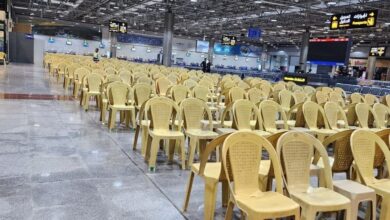 تصاویر/ آمادهسازی فرودگاه نجف برای استقبال از پیکر رهبر شهید