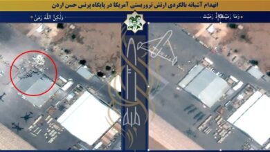 تصاویر ماهواره‌ای جدید از حملات ایران به پایگاه آمریکا در اردن و عمان