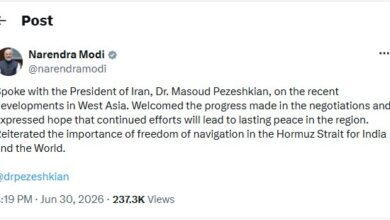 رایزنی نخست‌وزیر هند با پزشکیان درباره تنگه هرمز