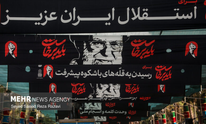 آماده سازی موکبهای مراسم وداع با رهبر شهید انقلاب - هشت صبح
