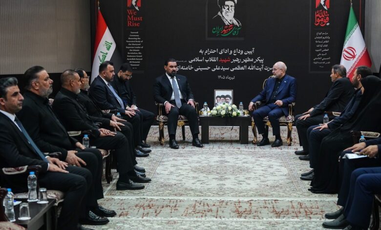 رئیس مجلس عراق با قالیباف دیدار کرد - هشت صبح
