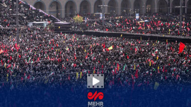گزارش مهر از مصلی تهران و مراسم وداع با آقای شهید ایران - هشت صبح