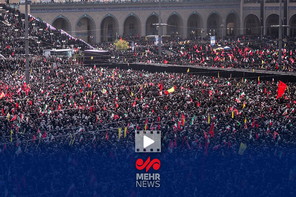 گزارش مهر از مصلی تهران و مراسم وداع با آقای شهید ایران - هشت صبح