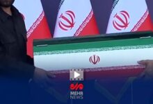 اقامه نماز بر پیکر شهید زهرا محمدی گلپایگانی نوه خردسال رهبر شهید