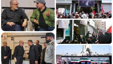 حضور مدیرعامل و کارکنان بانک مسکن در مراسم تشییع قائد شهید امت - هشت صبح