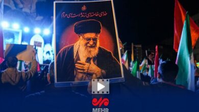 سیل جمعیت در بین الحرمین، ساعاتی پیش از آغاز مراسم تشییع رهبر شهید