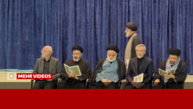 حضور فرزندان رهبر شهید انقلاب در مراسم گرامیداشت قائد شهید امت - هشت صبح