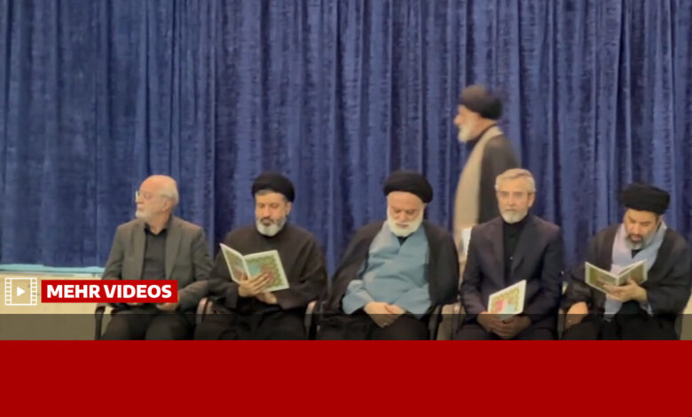حضور فرزندان رهبر شهید انقلاب در مراسم گرامیداشت قائد شهید امت - هشت صبح