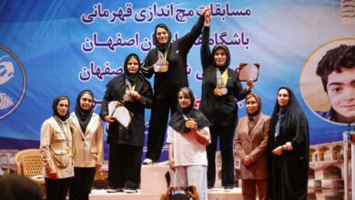 قهرمانان مچ‌اندازی زنان باشگاه‌های اصفهان معرفی شدند