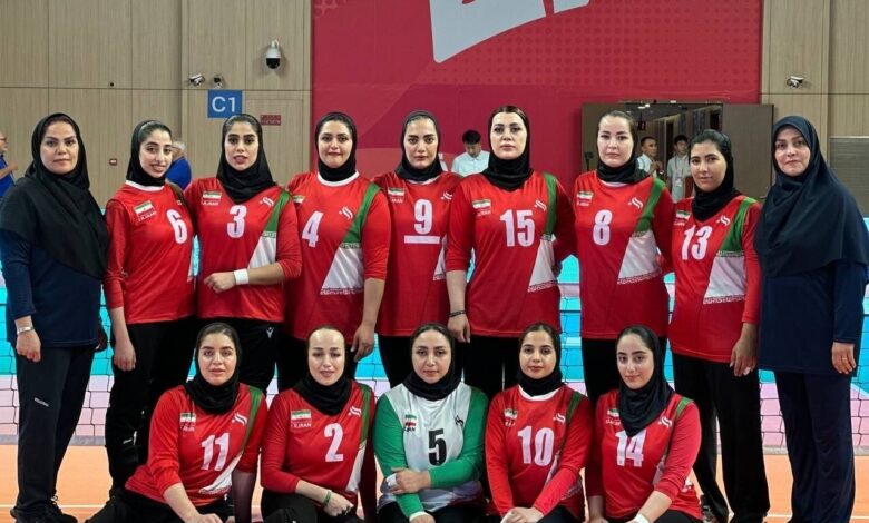 برتری بانوان والیبال نشسته ایران برابر قهرمان آفریقا